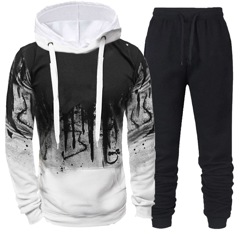 Hoodie and Pants Set. Apparel - Trendy Matching Outfit