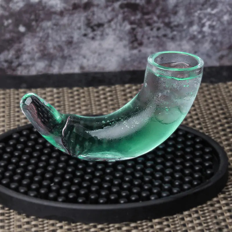Ox Horn Shaped Glass. Gifts For Him