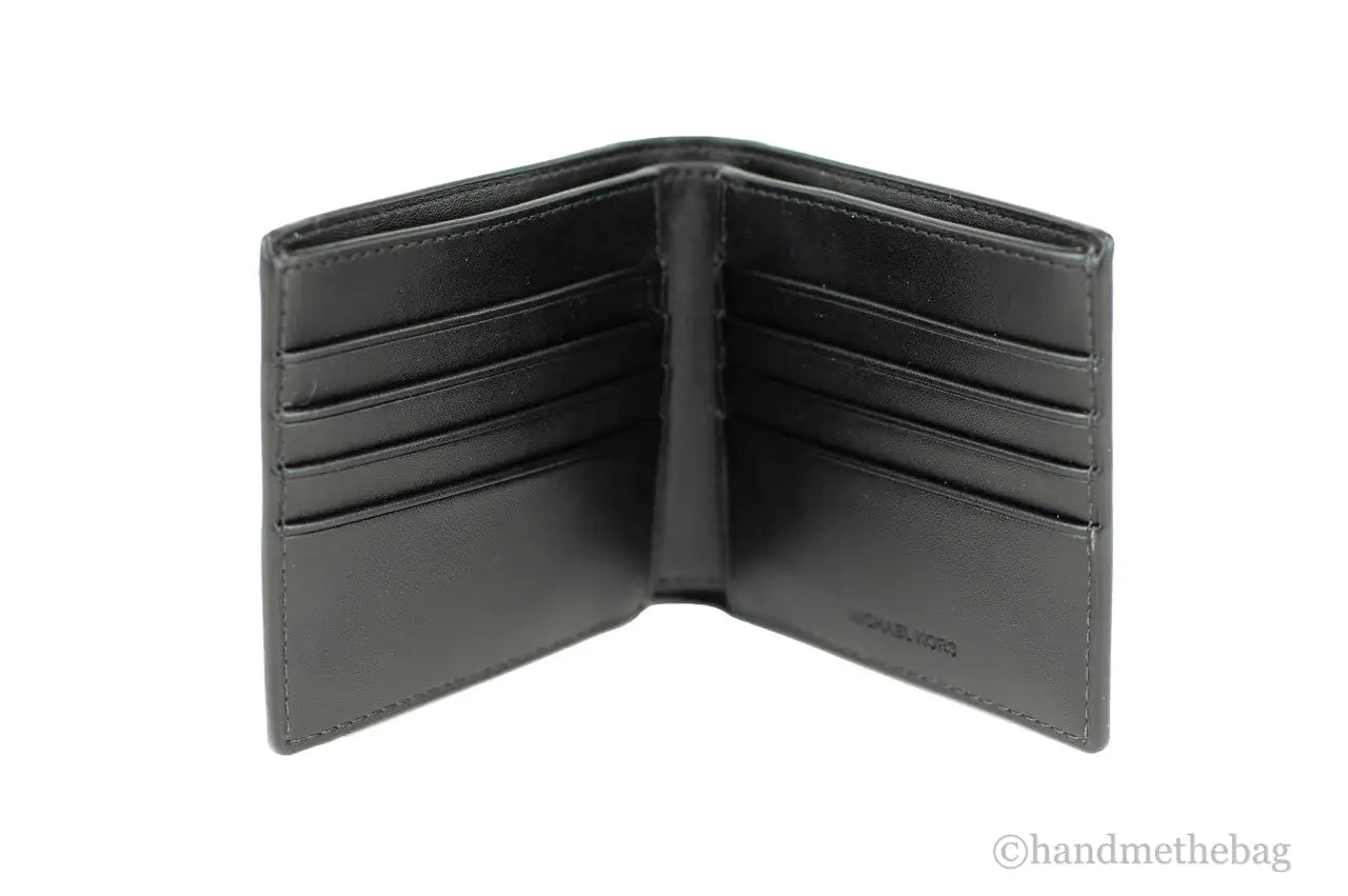 Michael Kors Cooper Black Flame Signature Leather Graphic Logo Wallet