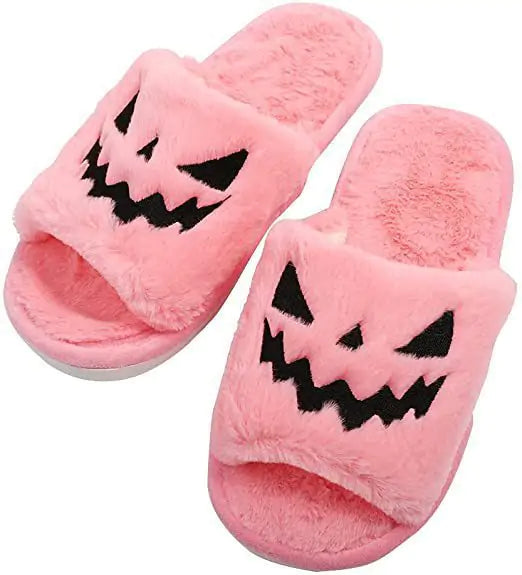 Cozy Spooky House Slippers