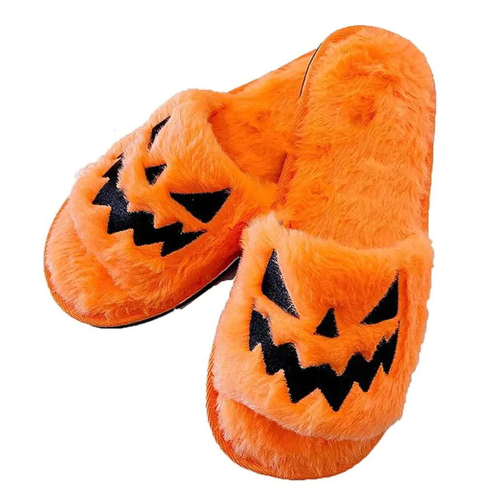 Cozy Spooky House Slippers