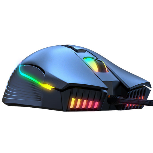 seven-speed DPI adjustable RGB light gaming mouse