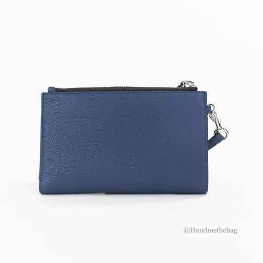 Marc Jacobs X Peanuts Blue Leather Snoopy Wristlet Wallet