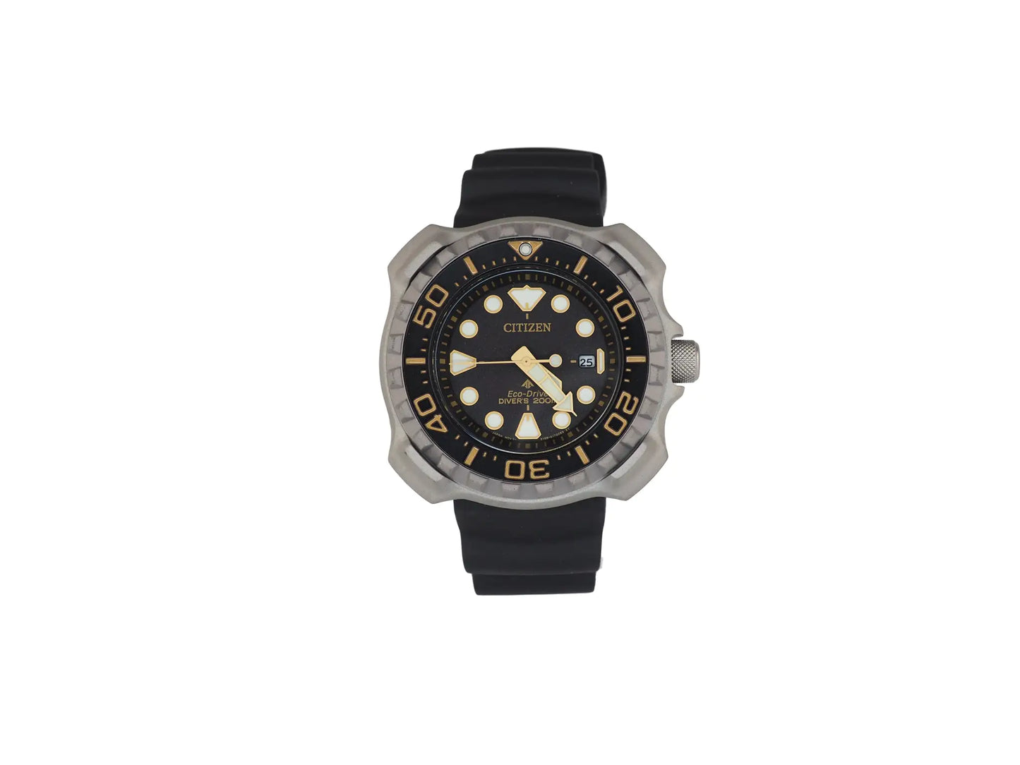 Citizen Men's (BN0220-16E) Promaster Marine Diver Eco-Drive Titanium Black Strap Watch