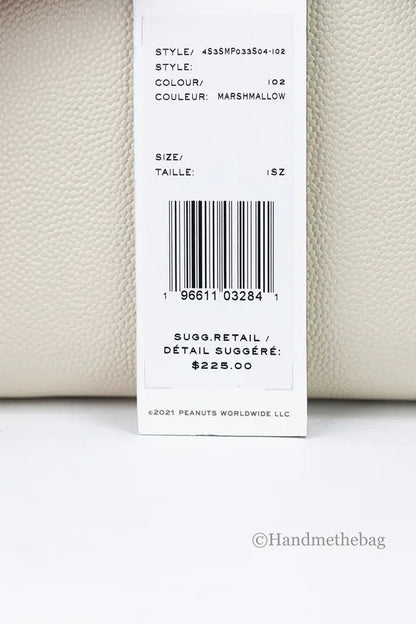 Marc Jacobs X Peanuts Marshmallow Leather Wristlet Wallet