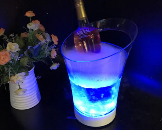 LED Flashing Portable Ice Bucket