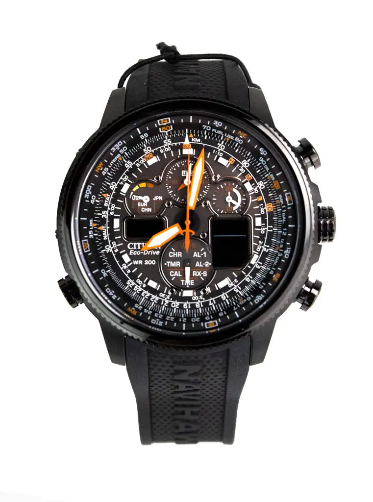 Citizen Promaster Navihawk Chrono Eco Black Stainless Steel Watch