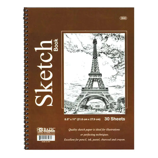 Sketch Pad Side Bound Spiral, 8.5″X 11″(30 Ct.)