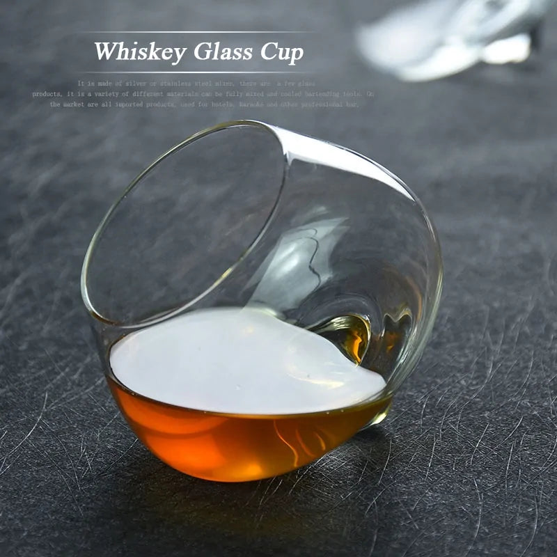 Transparent Whiskey Glass. Gifts for Him