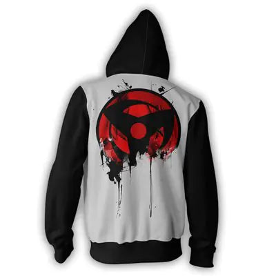 Hooded Naruto Print Sweatshirt