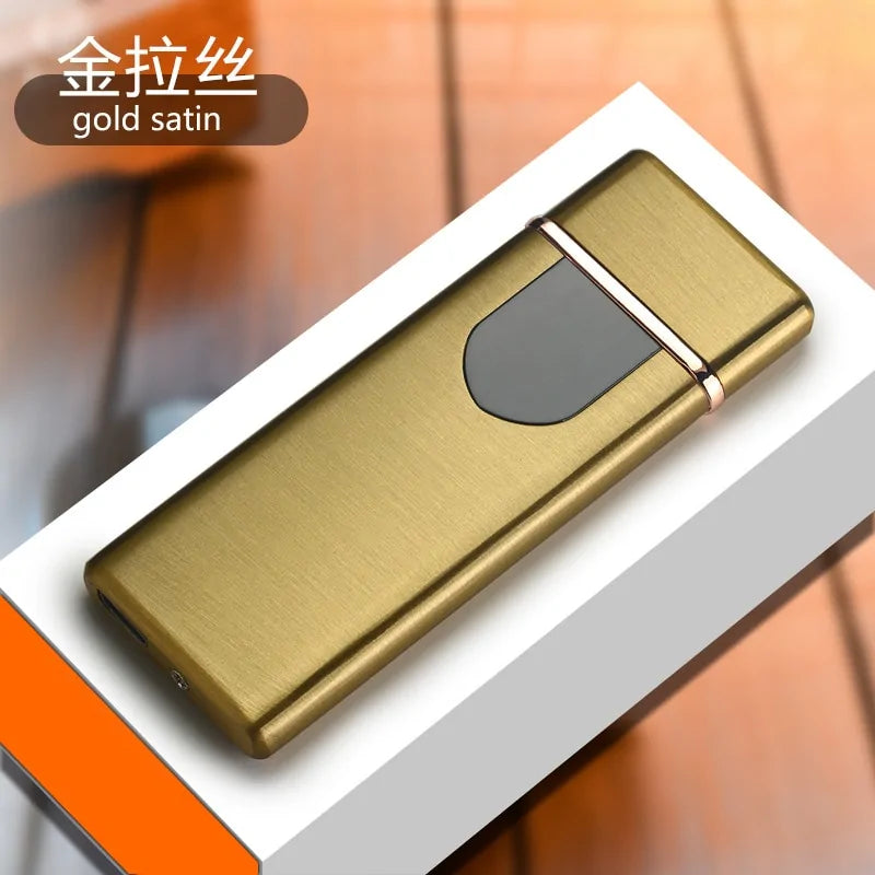 Windproof Electronic Ultra Thin USB Cigarette Lighter