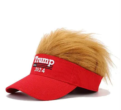 Trump Hat with Synthetic Hair