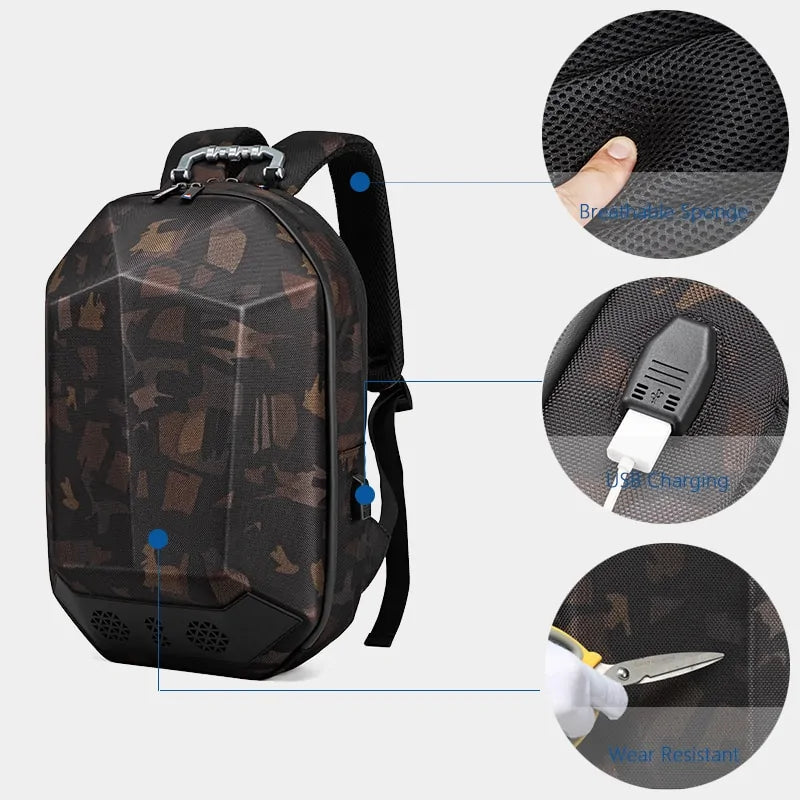 Multifunction Travel Backpack with USB Bluetooth