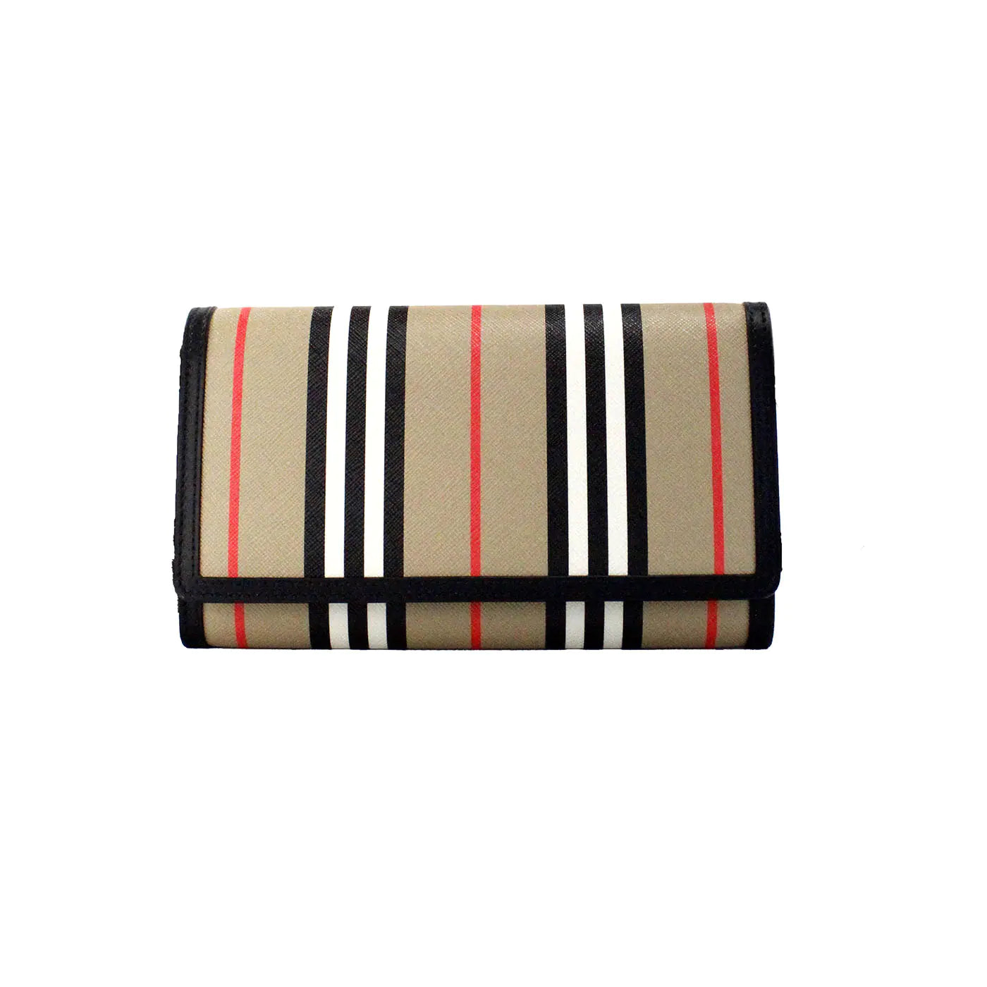 Burberry Hannah Icon Stripe Archive Black Wallet Crossbody Bag