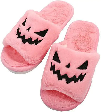 Cozy Spooky House Slippers