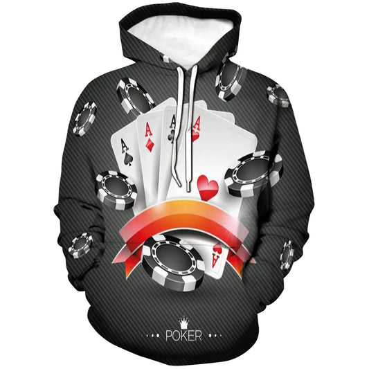 Poker Card Style Hoodie
