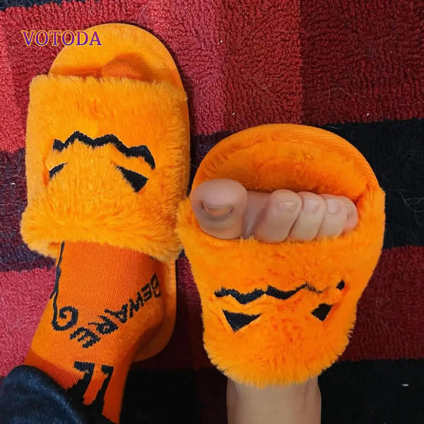 Cozy Pumpkin Slippers