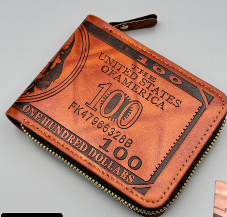 Dollar Print PU Leather Wallet