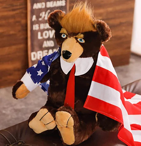 Patriotic Trump Plush Bear