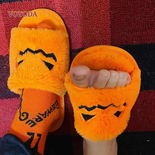 Snug Pumpkin Slippers