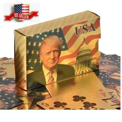 Gold Shine Poker Cards