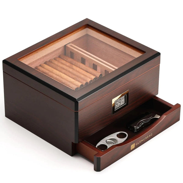 Elegant Cedar Cigar Humidor
