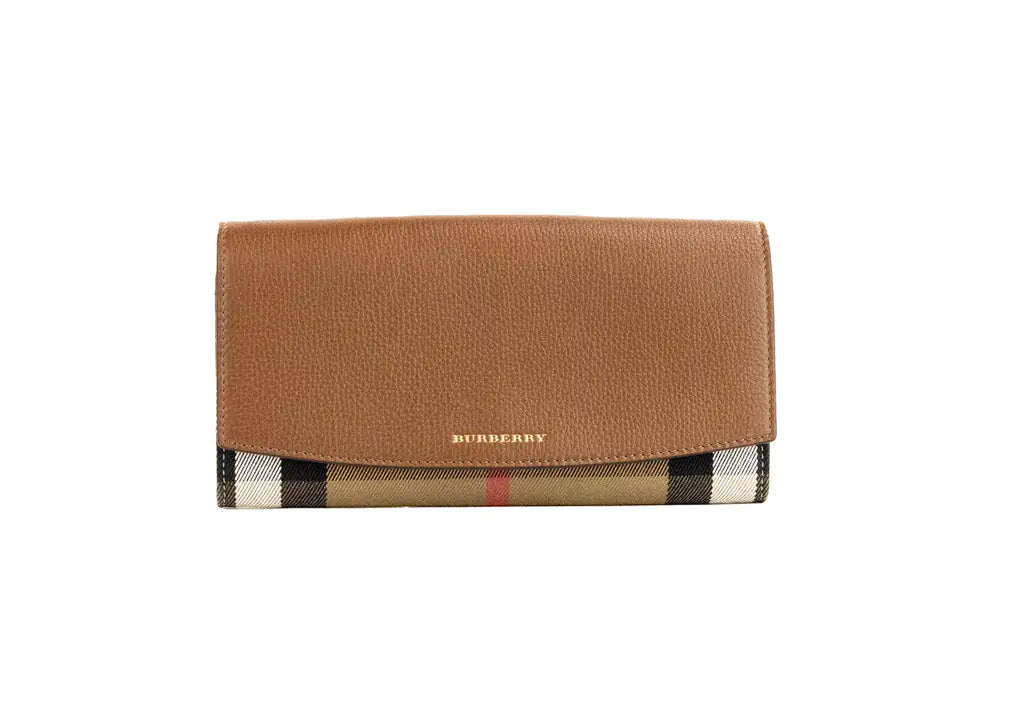 Burberry Henley Coca House Check Derby Convertible Wallet Crossbody