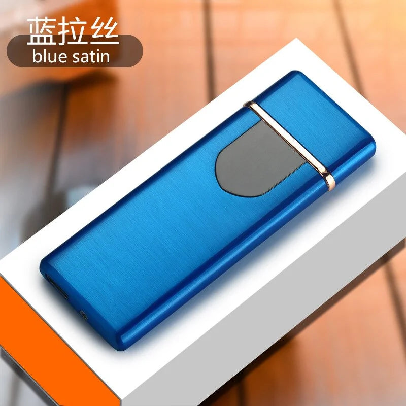 Windproof Electronic Ultra Thin USB Cigarette Lighter