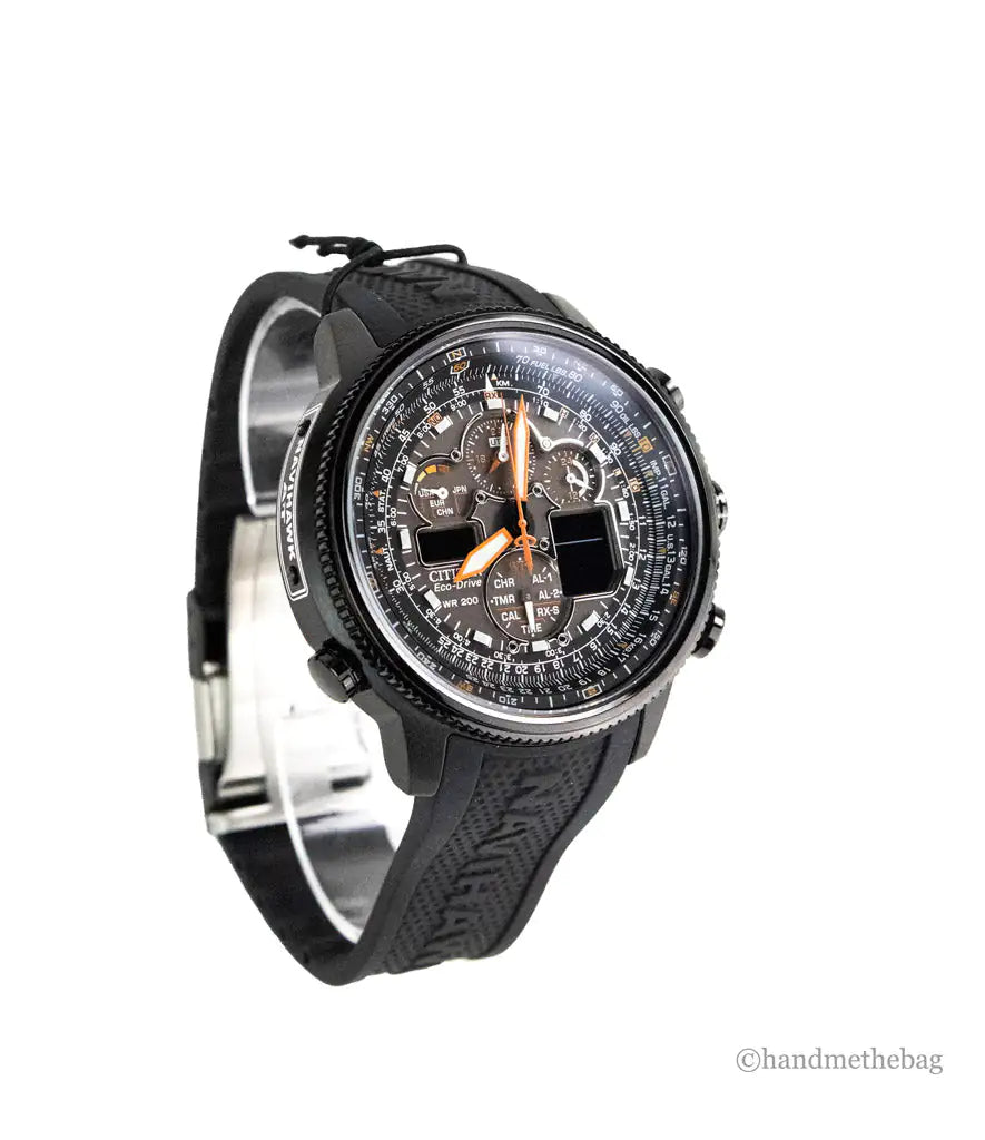 Citizen Promaster Navihawk Chrono Eco Black Stainless Steel Watch