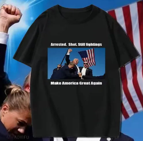 Trump - 'He Was Right' Patriotic Graphic T-Shirt