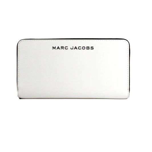 Marc Jacobs Large Cotton Leather Continental Clutch Wallet