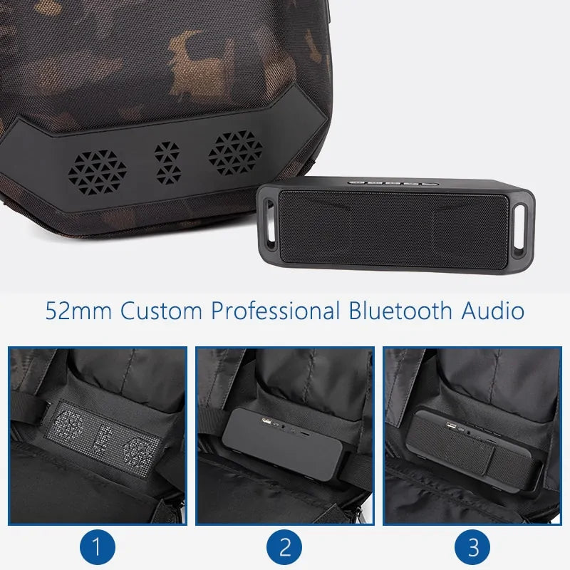 Multifunction Travel Backpack with USB Bluetooth