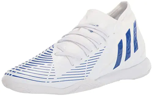 adidas Unisex Predator Edge.3 Turf Soccer Shoe White/Blue/White 11 US Men